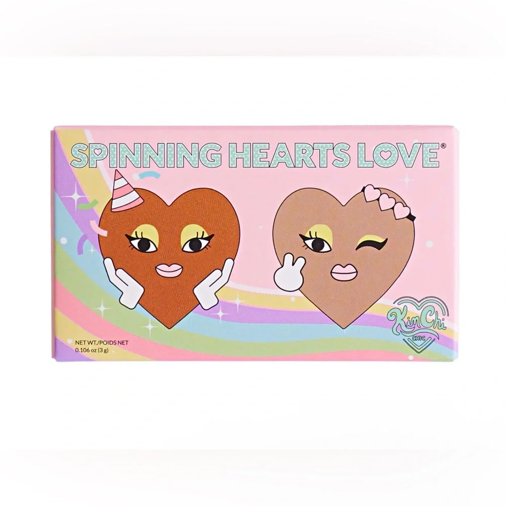Kimchi Chic Beauty NIB Spinning Hearts Eyeshadow Duo - 08 BOBA MILK TEA